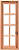 Janela Capela Quadriculada Reta em Madeira Cedro Arana C/ Ferragem Batente de 09 Cm - Casmavi - Imagem 1